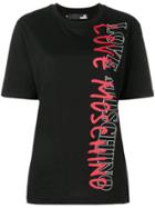 Love Moschino Contrast Logo T-shirt - Black