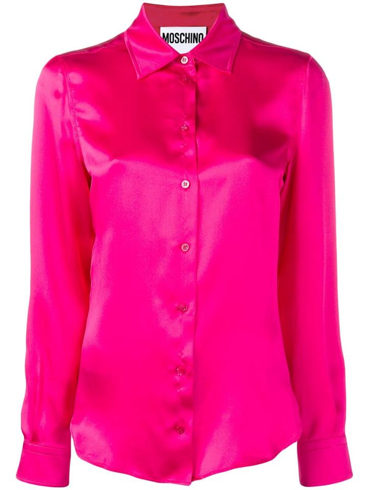 Moschino Classic Plaid Shirt - Pink