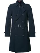 Loveless Double Breasted Coat, Men's, Size: 1, Blue, Cotton