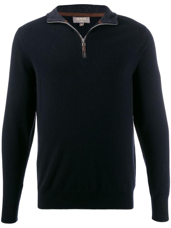 N.peal Zipped Detail Sweater - Black