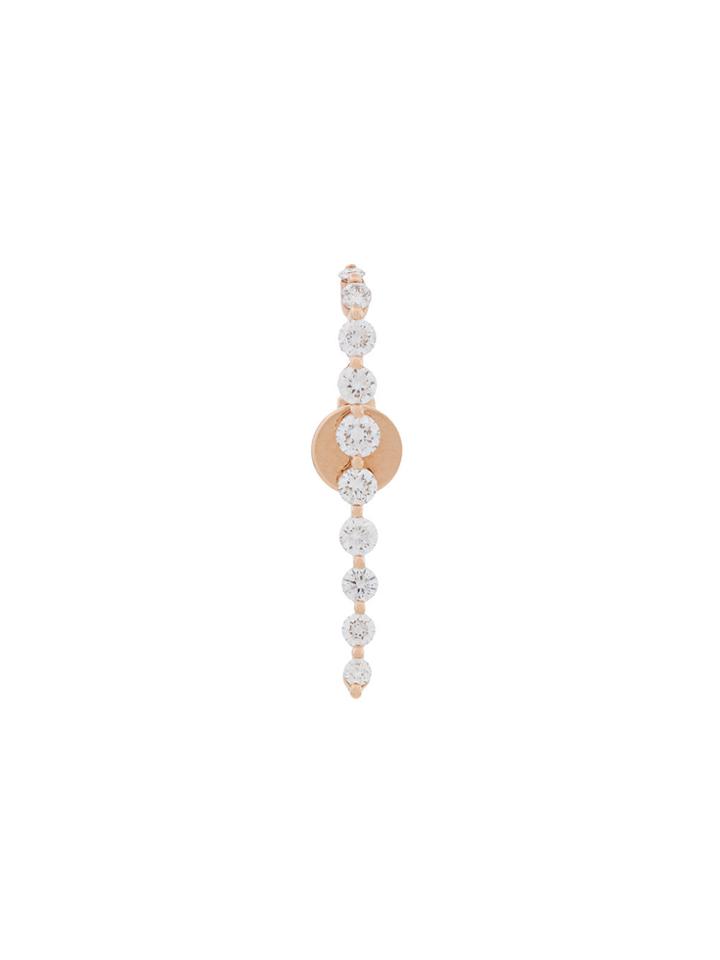 Anita Ko 18kt Rose Gold Medium Diamond Cascade Earring - Metallic