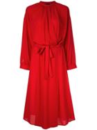 Joseph Belted Midi Dress - Red