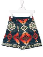 Ralph Lauren Kids Teen Patterned Skirt - Blue