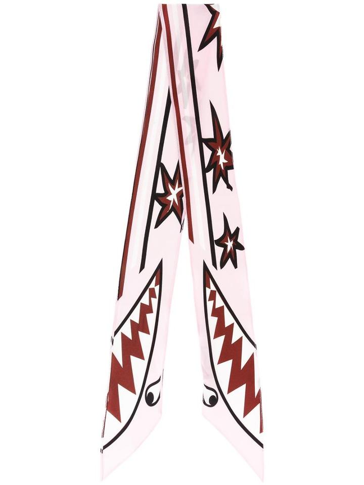Rockins Printed Silk Scarf, Women's, Pink/purple, Silk