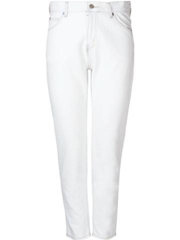 Serge De Blue Straight Leg Jeans, Women's, Size: 38, White, Cotton