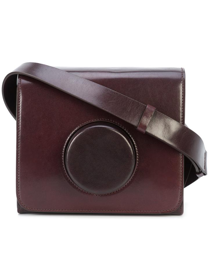 Lemaire Geometric Detail Crossbody Bag - Brown