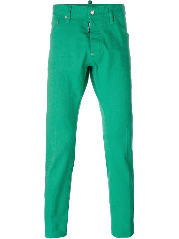 Dsquared2 Cool Guy Jeans, Men's, Size: 48, Green, Cotton/spandex/elastane
