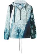 Paul Smith Printed Half Zip Hoodie - Blue