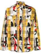 Burberry Archive Scarf Print Shirt - Yellow