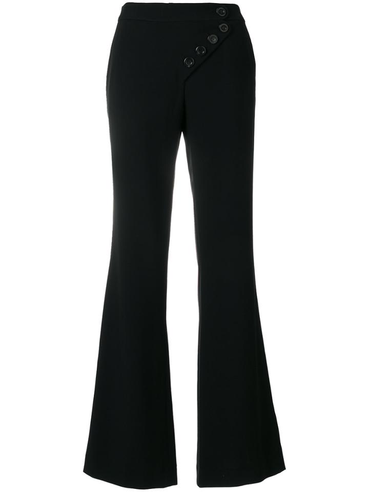 Chloé Buttoned Flared Trousers - Black