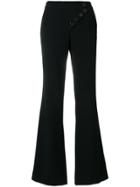 Chloé Buttoned Flared Trousers - Black