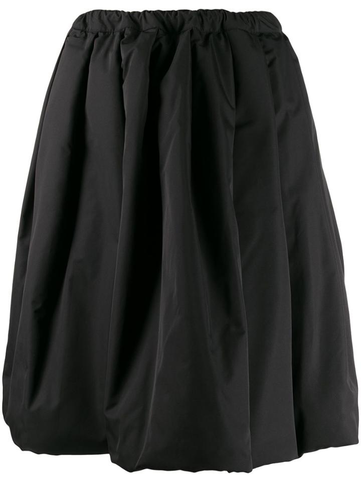 Comme Des Garçons Comme Des Garçons A-line Flared Midi Skirt - Black