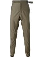 Jil Sander Hook Detail Trousers, Men's, Size: 48, Green, Cotton/polyester