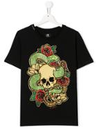 My Brand Kids Skull Print T-shirt - Black