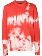Stussy Bleach Dye Sweater - Red