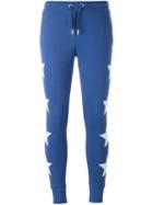 Zoe Karssen Embroidered Star Track Pants, Women's, Size: Medium, Blue, Cotton/polyester