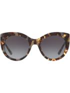 Tory Burch Oversized Cat-eye Sunglasses - Brown