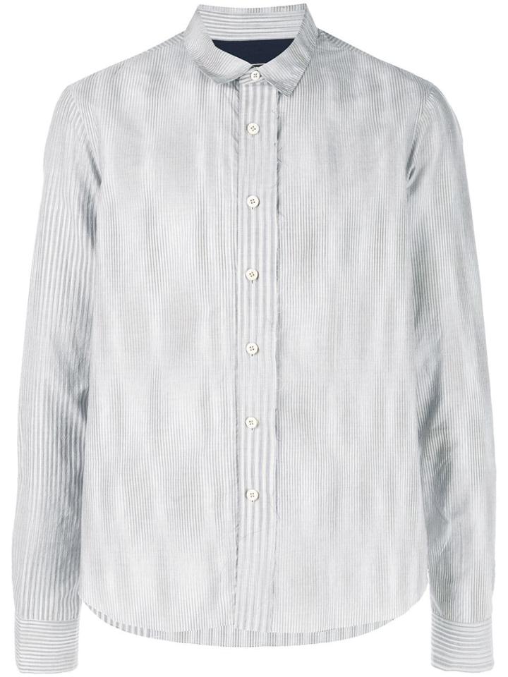 Ziggy Chen Striped Shirt - Grey