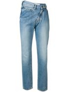 Facetasm Asymmetric Waist Jeans - Blue