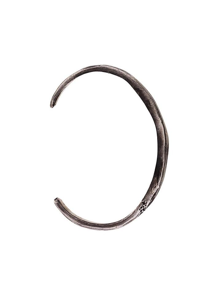 Henson Carved Thin Cuff, Adult Unisex, Metallic
