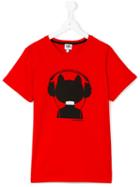 Karl Lagerfeld Kids - Printed T-shirt - Kids - Cotton - 16 Yrs, Boy's, Red