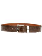 Gräfin Von Lehndorff Croc-embossed Belt