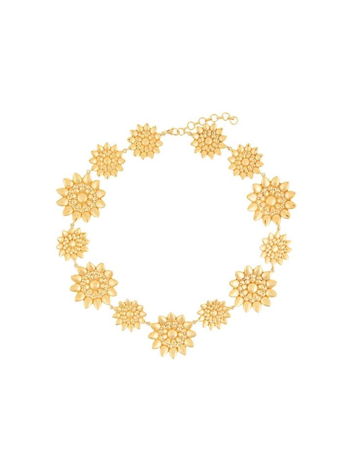 Eye M By Ileana Makri Flower Necklace - Gold