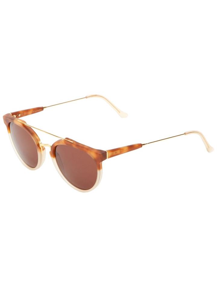 Retro Super Future 'giaguaro Caffelatte' Sunglasses