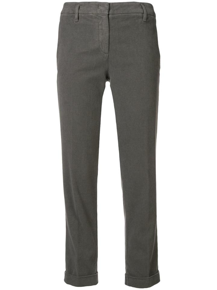 Aspesi Cuff Cropped Trousers - Grey