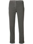 Aspesi Cuff Cropped Trousers - Grey