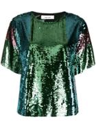 Circus Hotel Sequin T-shirt - Green