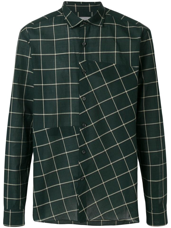 Lanvin Reversed Pattern Shirt - Green