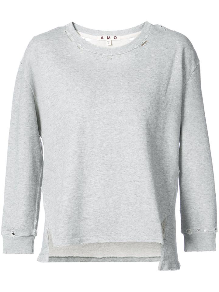 Amo Round-neck Sweatshirt - Grey
