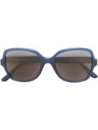 Bottega Veneta Eyewear Oversize Square Frame Sunglasses - Blue