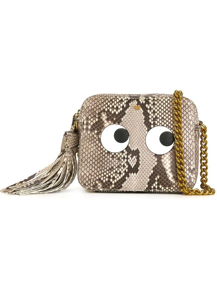 Anya Hindmarch - 'eyes' Crossbody Bag - Women - Snake Skin - One Size, Nude/neutrals, Snake Skin