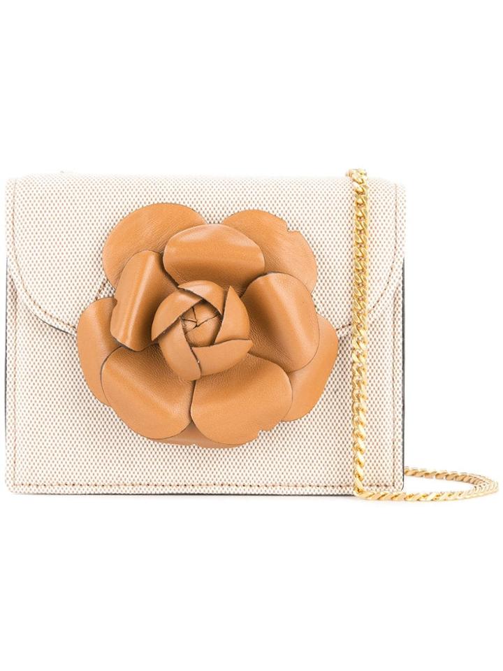 Oscar De La Renta Mini Tro Shoulder Bag - Brown