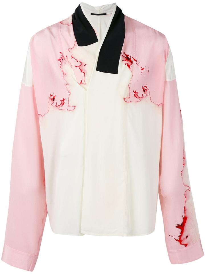 Contrasting Shirt - Men - Silk - M, Nude/neutrals, Silk, Haider Ackermann