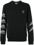 Plein Sport Sleeve Print Sweatshirt - Black