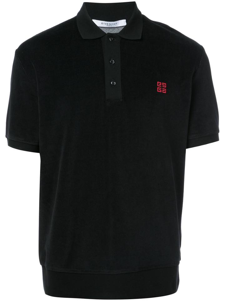 Givenchy Embroidered Logo Polo Shirt - Black