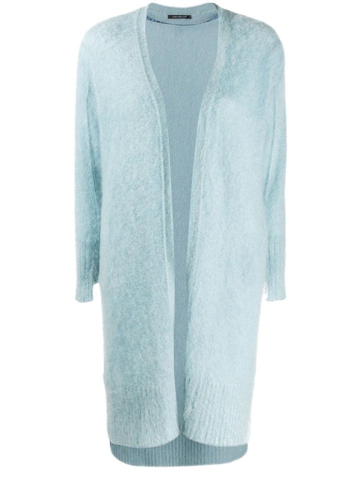 Luisa Cerano Knitted Cardi-coat - Blue
