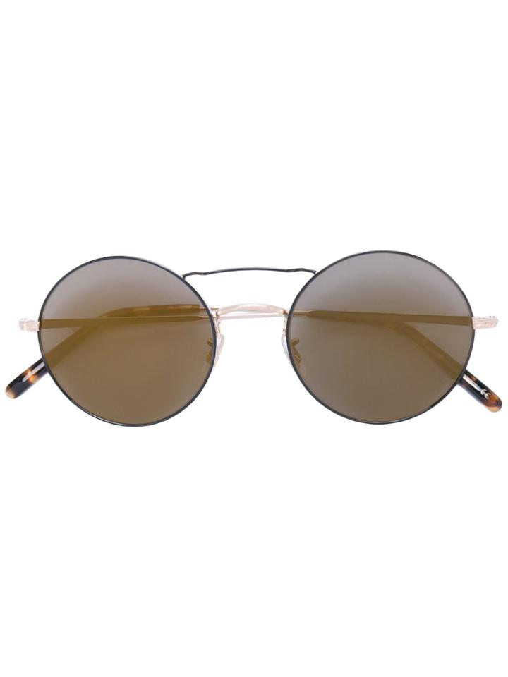 Oliver Peoples 'nickol' Engraved Sunglasses - Metallic