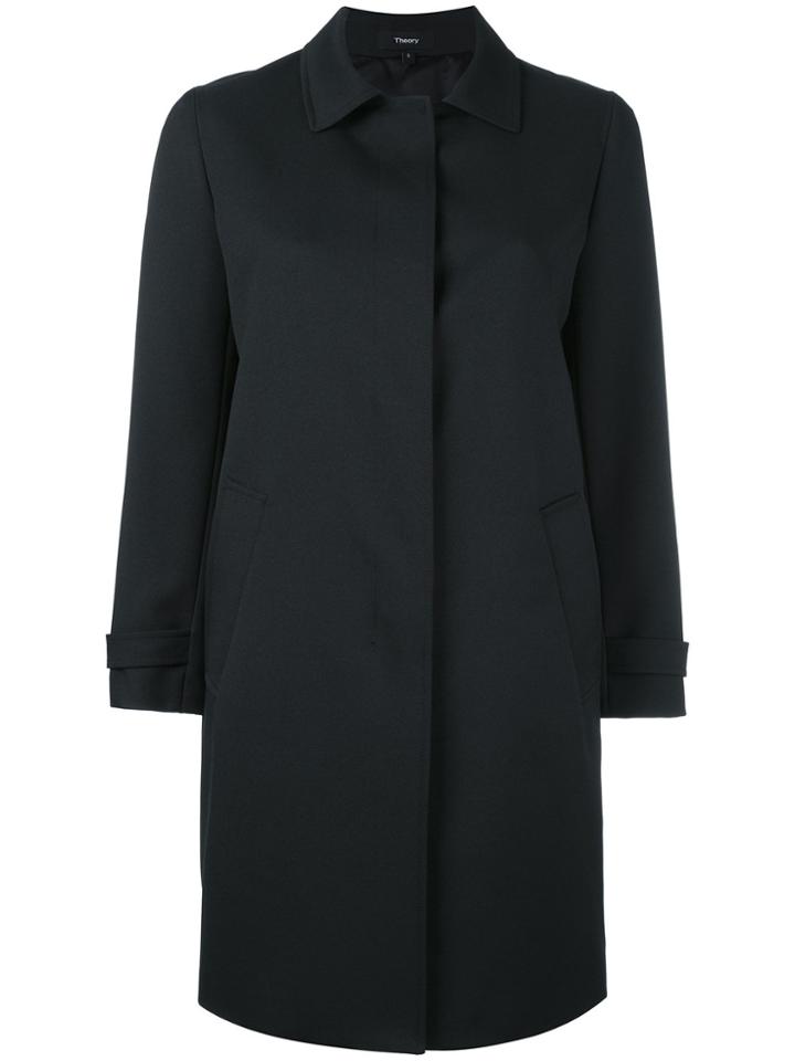 Theory Dafina Car Coat - Black