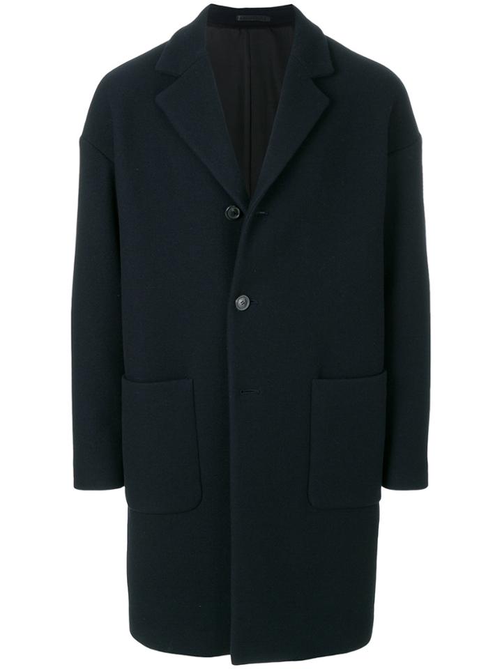 Mauro Grifoni Single-breasted Coat - Blue