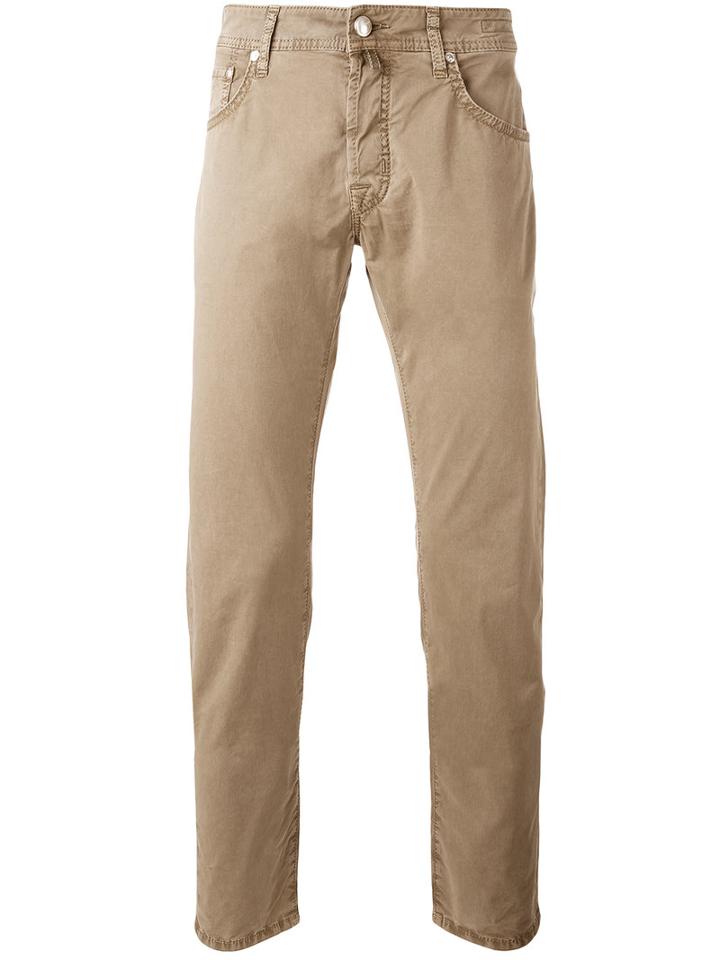 Jacob Cohen - Comfort Denim Jeans - Men - Cotton/spandex/elastane - 32, Nude/neutrals, Cotton/spandex/elastane