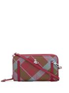 Vivienne Westwood Tartan Wallet Crossbody Bag - Red