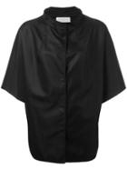 Gianluca Capannolo Short Sleeve Rain Jacket, Women's, Size: 42, Black, Polyamide/nylon