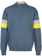 Vince Zipped Pull Over - Blue