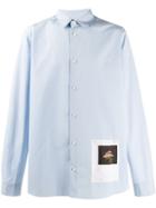 Oamc Printed Patch Shirt - Blue