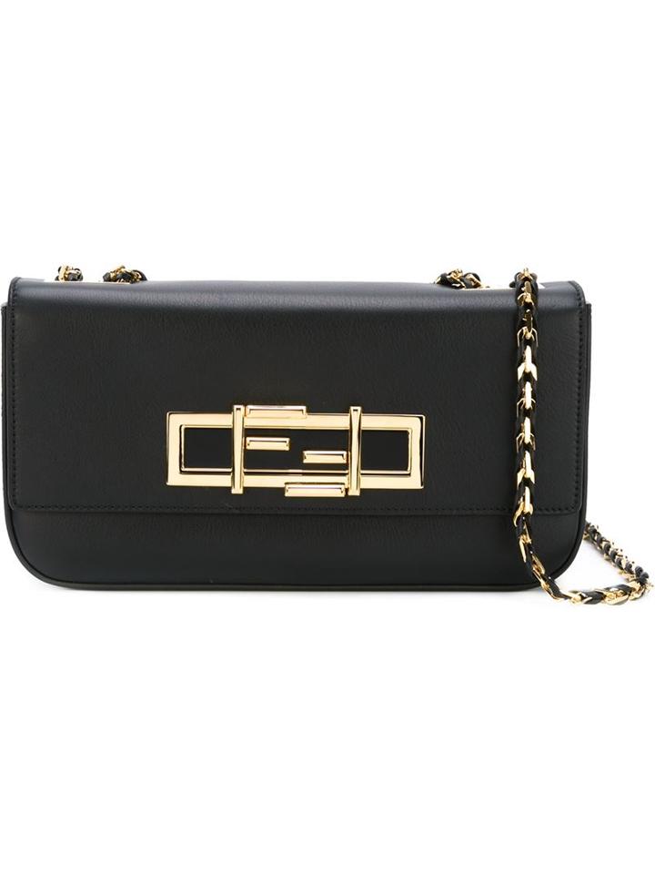 Fendi '3baguette' Shoulder Bag, Women's, Black