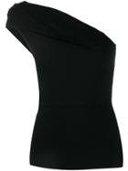 Roland Mouret One-shoulder Slim-fit Top - Black